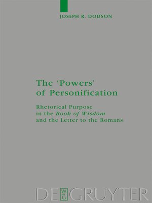 cover image of The 'Powers' of Personification